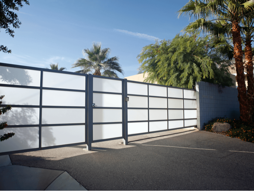 Modern Driveway Gate in Long Beach, Ca from Long Beach Fence Company